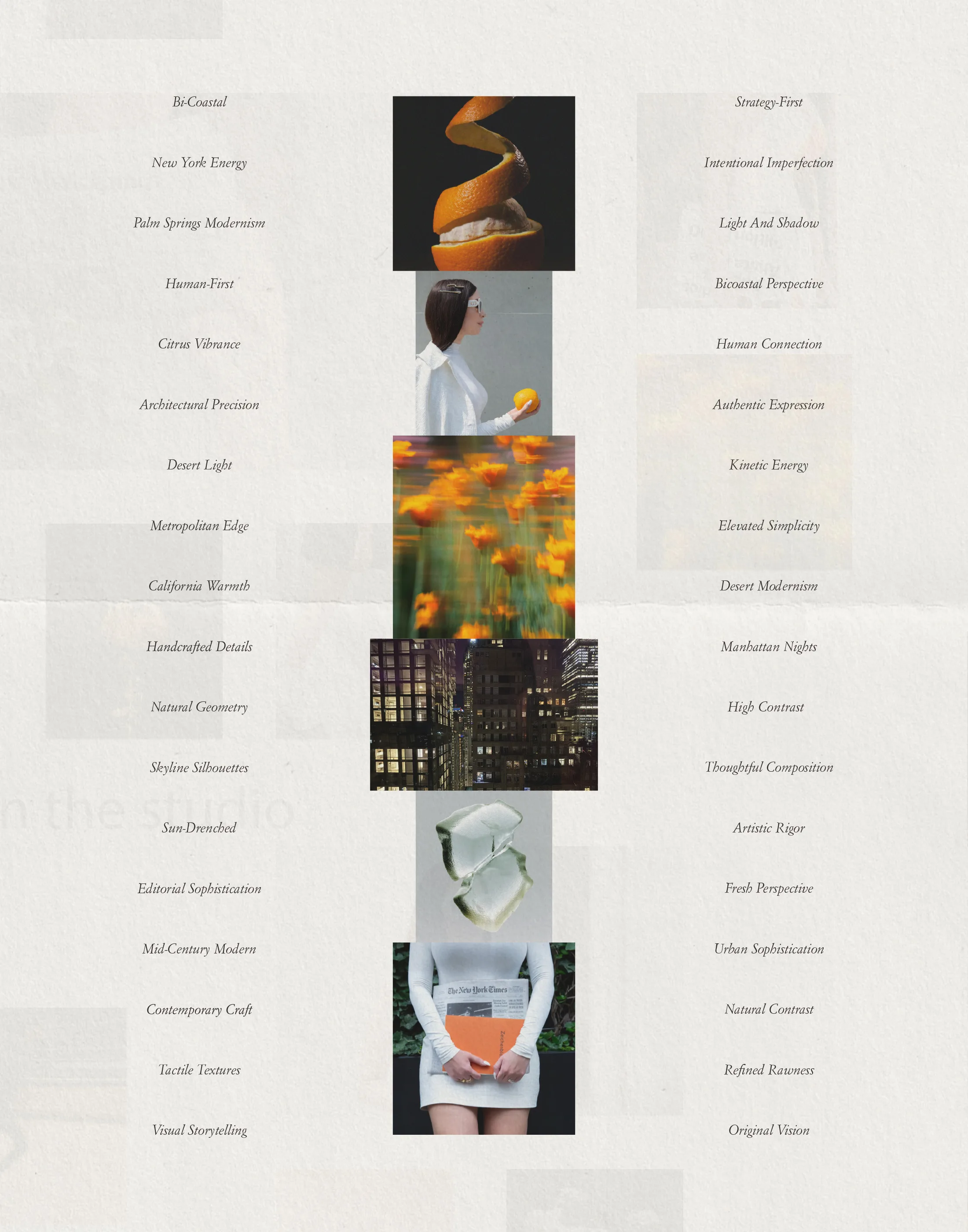 Tall editorial crop of Branch printed materials